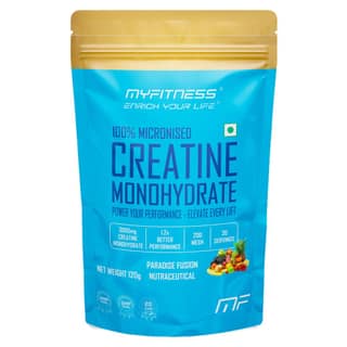 Myfitness 100% Micronized Creatine Monohydrate | 30 Servings | Flavoured | 120g | Creatine Powder With Added Electrolytes