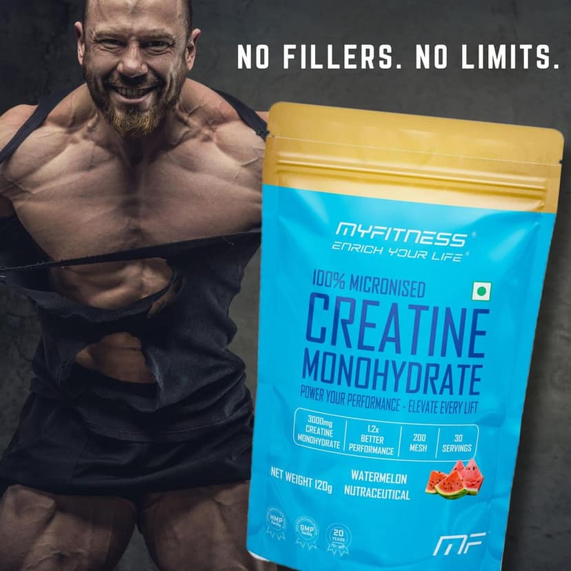 Myfitness 100% Micronized Creatine Monohydrate | 30 Servings | Flavoured | 120g | Creatine Powder With Added Electrolytes view 4