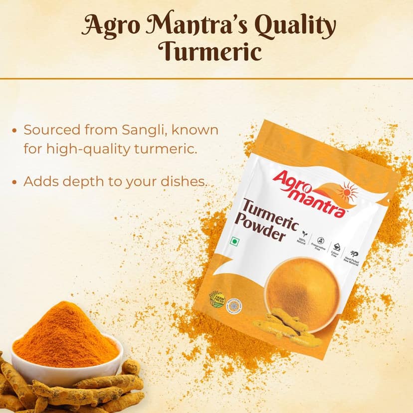 Agro Mantra Red Chilli And Turmeric Powder 500gm Each (pack of 2) view 7