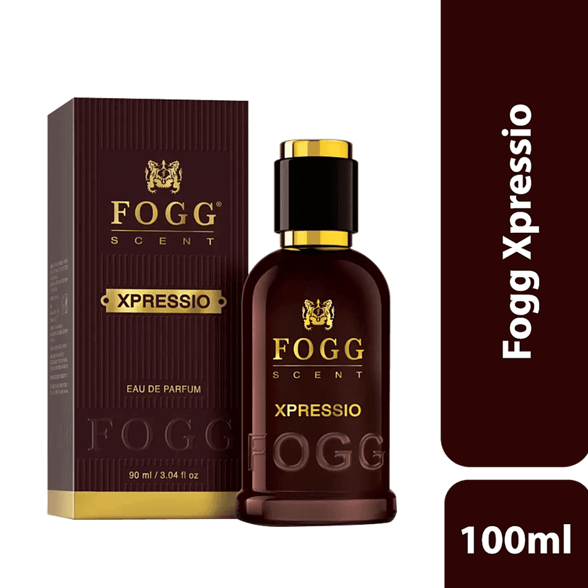 Fogg Xpressio Scent Eau De Parfum - Mens Perfume, Long-Lasting Fresh & Powerful Fragrance, 100 Ml