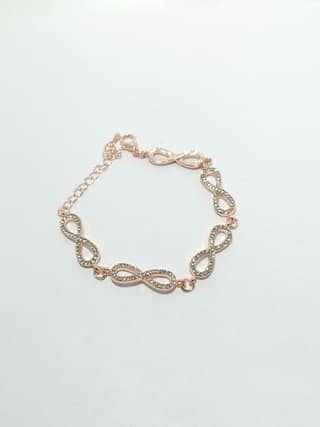 Dimplora Infinity Spark Rose Bracelet