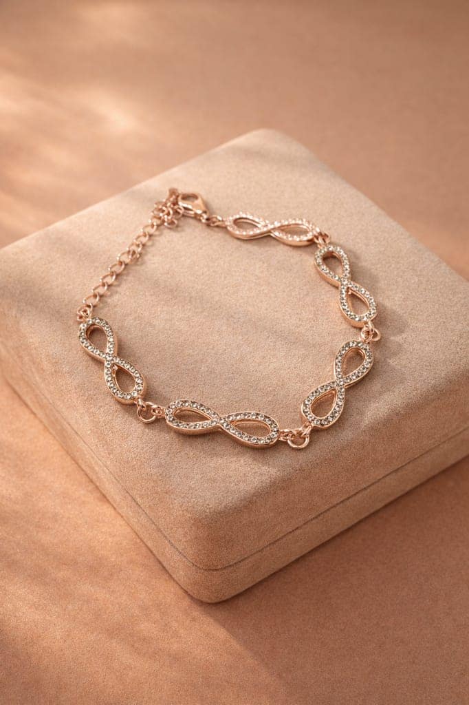 Dimplora Infinity Spark Rose Bracelet view 3