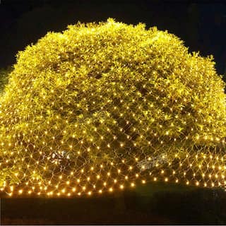 SPARKWORLD LED Net Mesh String Lights - Diwali Lights, LED Lights For Home Decoration 192 Leds 8 Modes (3X2M Warm-White)(Pvc) | Colour: Yellow