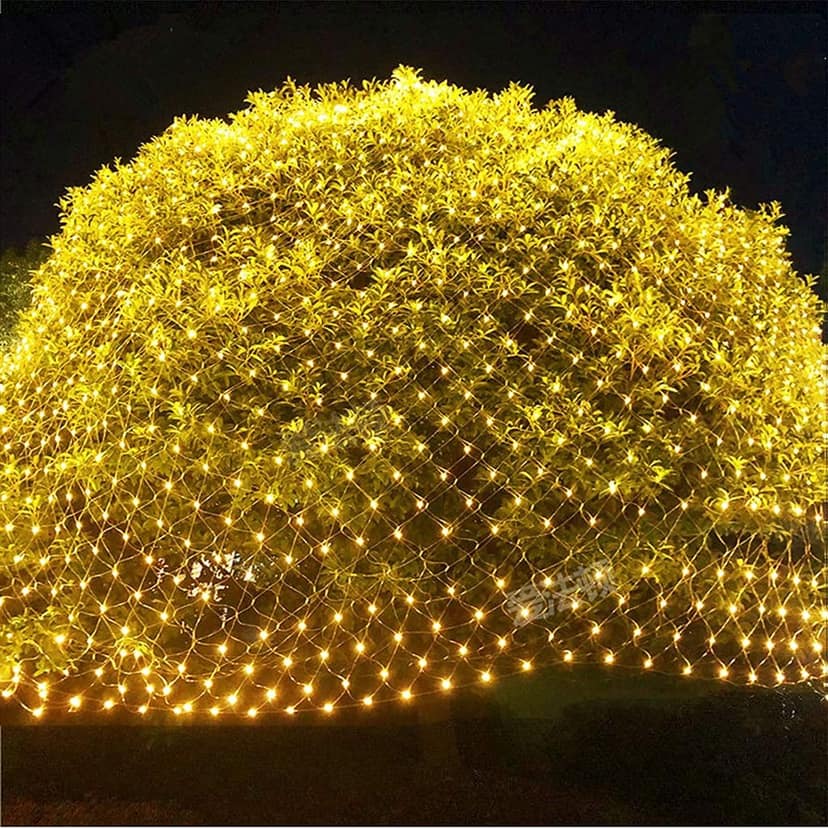 SPARKWORLD LED Net Mesh String Lights - Diwali Lights, LED Lights For Home Decoration 192 Leds 8 Modes (3X2M Warm-White)(Pvc) | Colour: Yellow