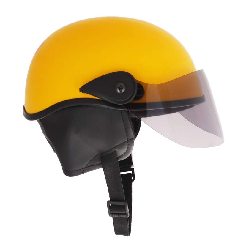 Sage Square Multipurpose Half Helmet for Men and Women (Large, Yellow Glossy) Sage Square Multipurpose Half Helmet for Men and Women (Large, Yellow Glossy) - Yellow / L view 2