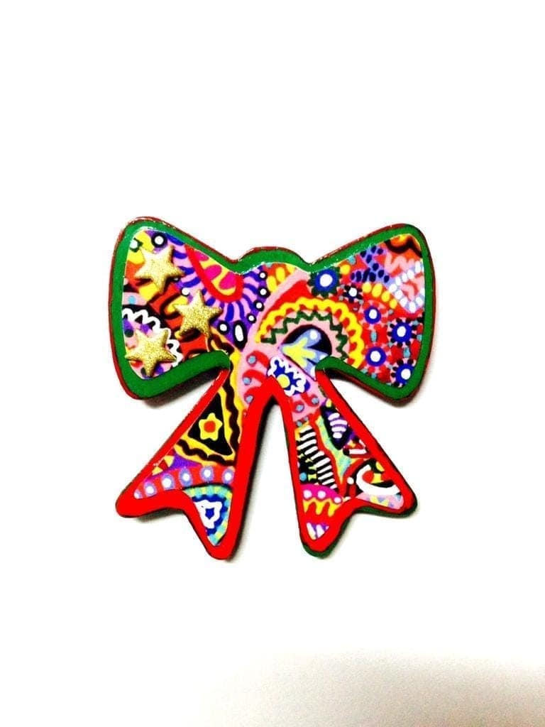 XMas Special Fancy Bow Fridge Magnet