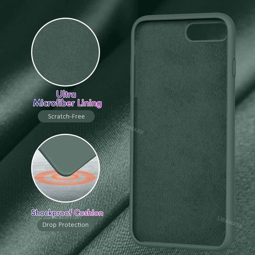 LIRAMARK Liquid Silicone Soft Back Cover Case for Apple iPhone 7 Plus / 8 Plus view 4