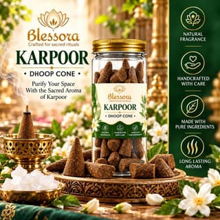 Blessora Karpoor Dhoop Cone - 40 PC