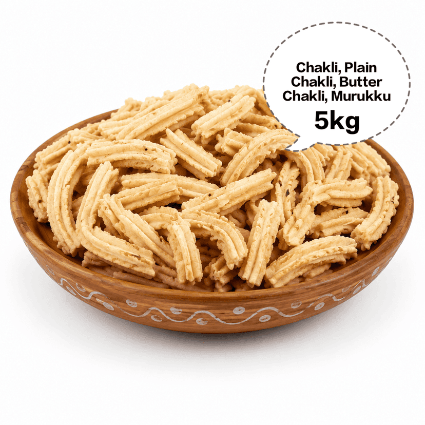 Chakli, Plain Chakli, Butter Chakli, Murukku, Rice Chakli 5kg view 3