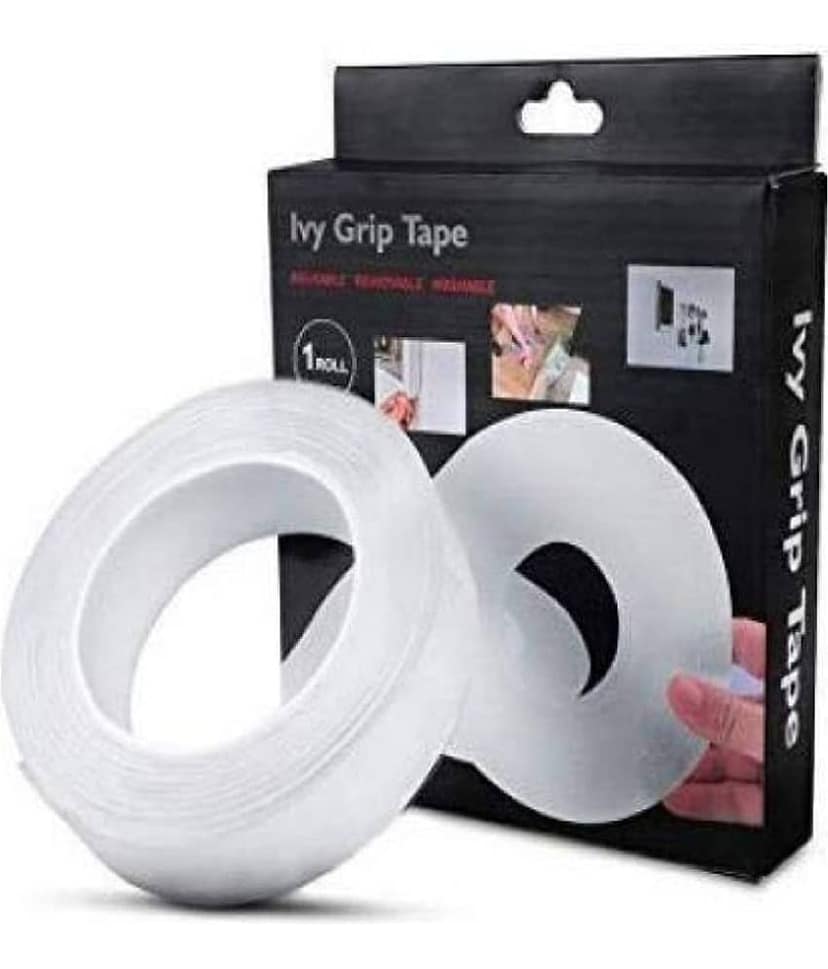smart packaging - White Single Sided Nano Tape ( Pack of 1 )