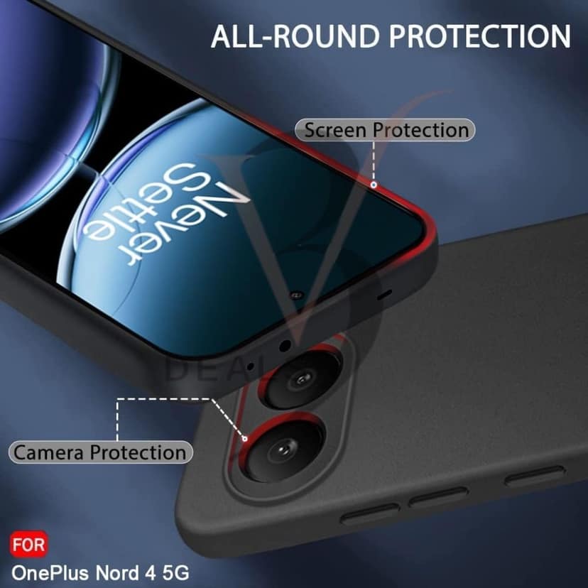 V3Deals Compatible OnePlus Nord 4 5G Matte Silicone Back Cover Matte silicone back cover with raised camera & screen edges for enhanced protection against drops, scratches and dust. view 6