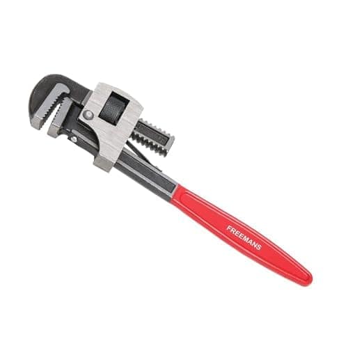 FREEMANS 14-Inch Stillson Type Pipe Wrench with Induction Hardened Teeth and Dip Painted Handle - 350mm Ideal for || Construction || Heavy-Duty Applications for Industrial & Professional Use view 2