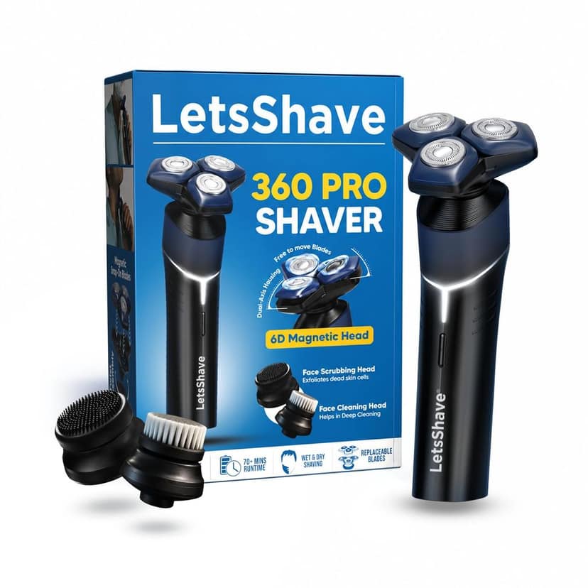 LetsShave 360 Pro Electric Shaver for Men view 10