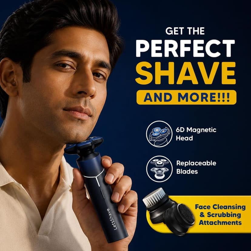 LetsShave 360 Pro Electric Shaver for Men view 6