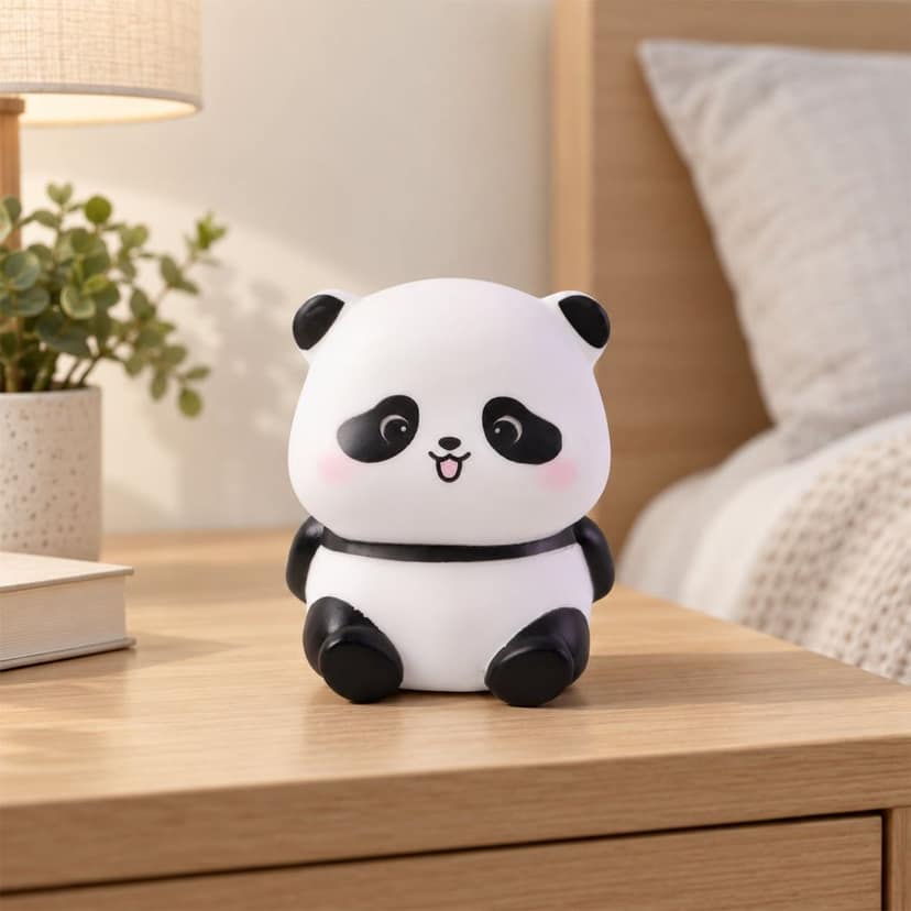 Sitting Panda LED Night Light for Home Decor and Shelf Accent (1 Pc) view 3
