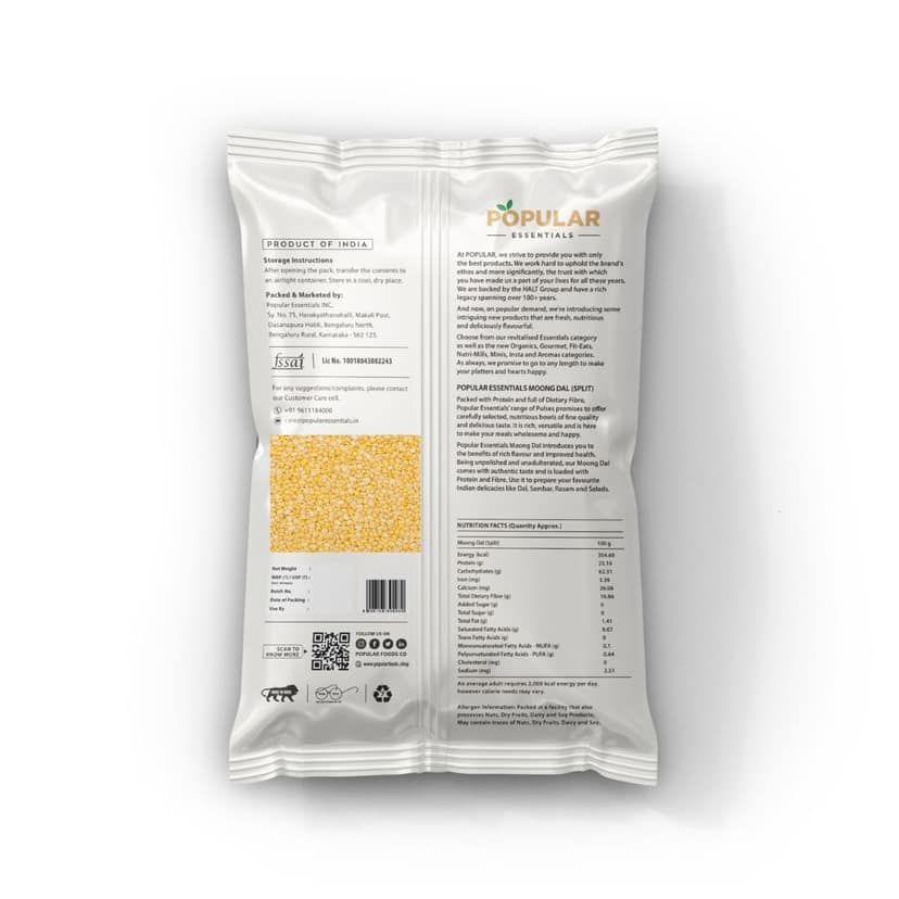Popular Essentials Moong Dal (Un-Polished) view 2