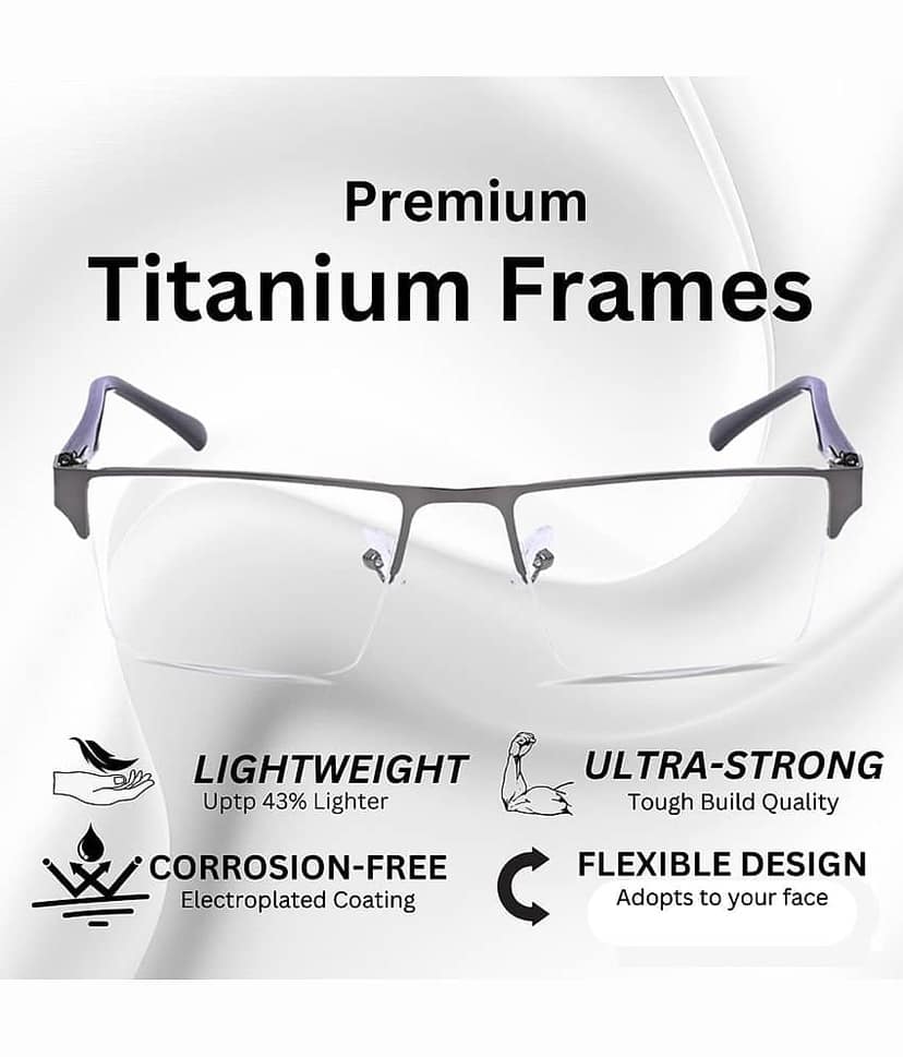 Redex Rectangle Half Rim Reading Glasses view 2