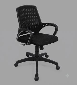 Ergonomic Mesh Back Office Chair with Adjustable Height