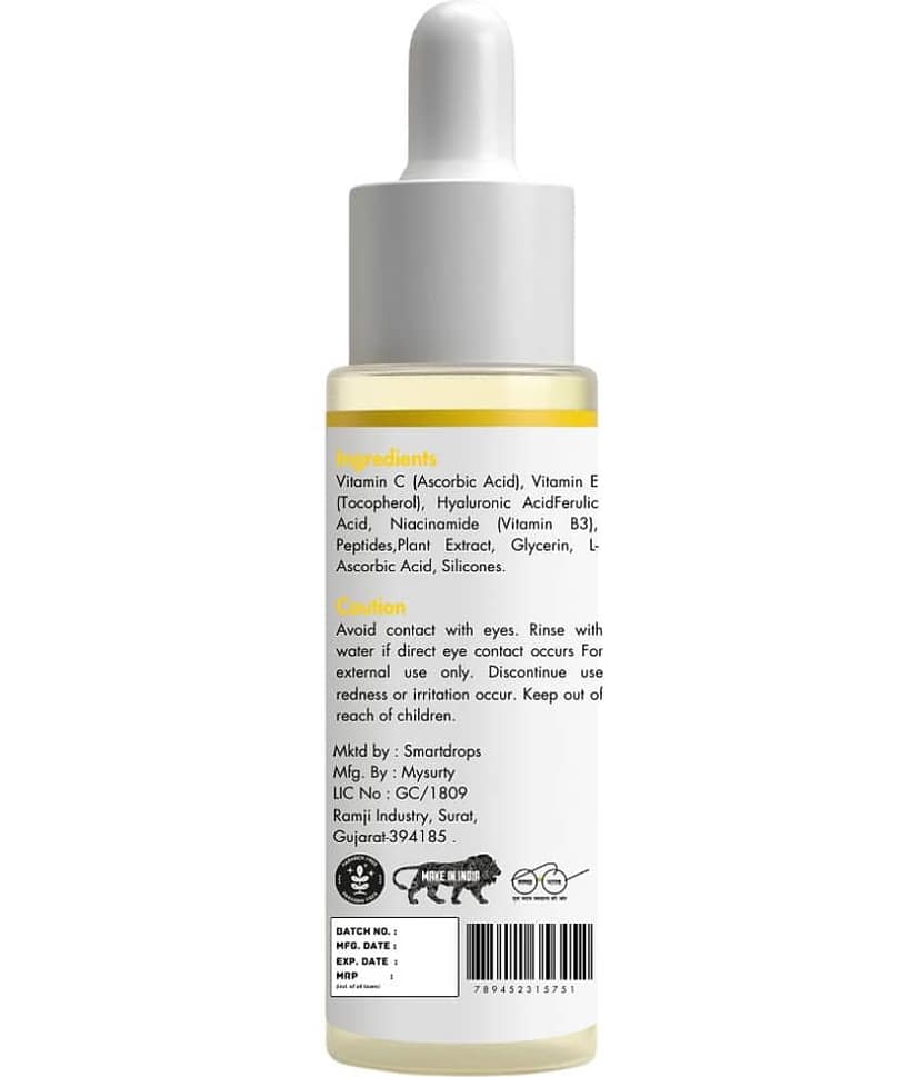 Smartdrops Face Serum Vitamin C Daily Care For All Skin Type ( Pack of 1 ) view 2