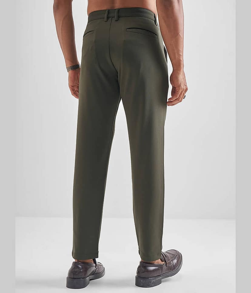 Highlander Relax Men's Chinos - Green ( Pack of 1 ) view 3