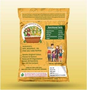 Healthy Bites Vacuum Fried Ripe Jack fruit Chips (135gm ) view 4