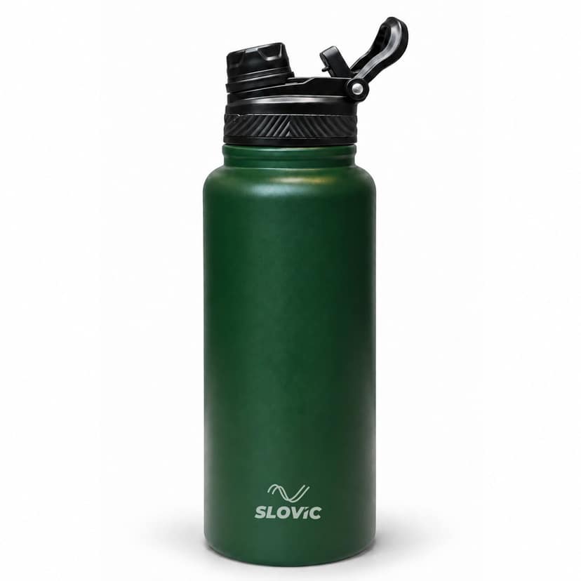 Slovic Insulated FreezeX Bottle Green - 1L view 2