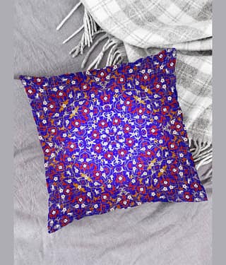 Houzzcode - Water Repellent Blue Polyester Pillow Covers 40x40x3 ( Pack of 1 )