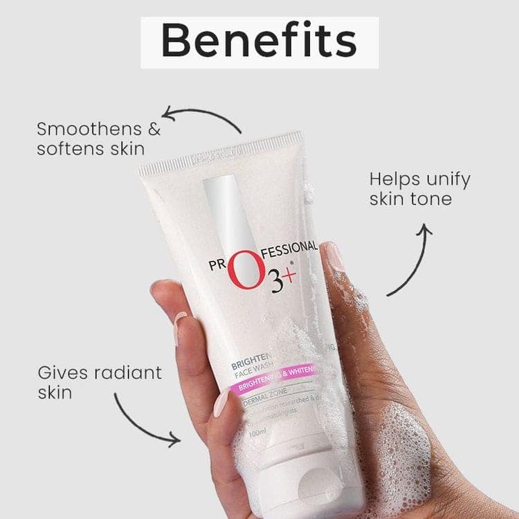 O3+ Brightening & Whitening Face Wash For All Skin Type (50ml) view 6