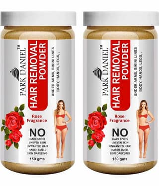 Park Daniel Rose Fragrance Hair Removal Powder 300 g Pack of 2