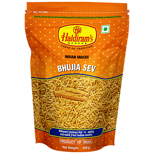 Haldirams Namkeen - Bhujia Sev, 400 g Pouch