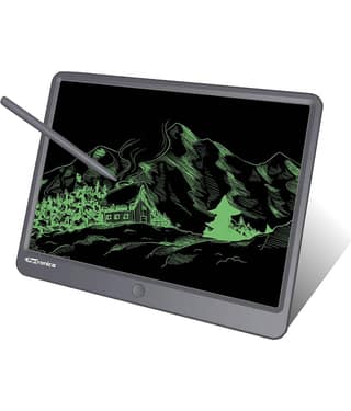 Portronics Ruffpad 15 Re-Writable LCD Screen 38.1cm (15-inch) Writing Pad for Drawing, Playing, Handwriting Gifts for Kids & Adults (Grey)