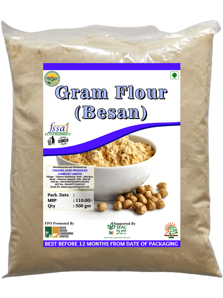 Gram Flour (Besan) | Channa Besan | 500 gm (pack of 4)
