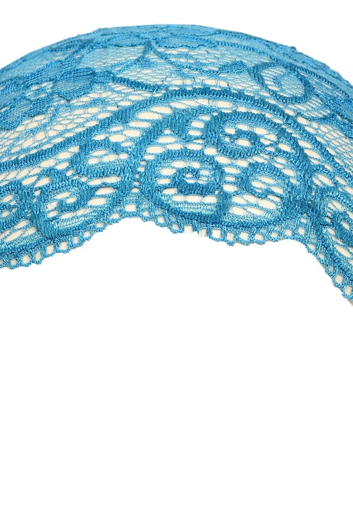 Girls and Womens Hijab Cap Hijab Headband, Under Hijab Scarf White and Light Blue Naqab Head Scarf (2 pcs) view 5