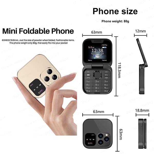 Samsung i16 Mini Flip Phone view 6