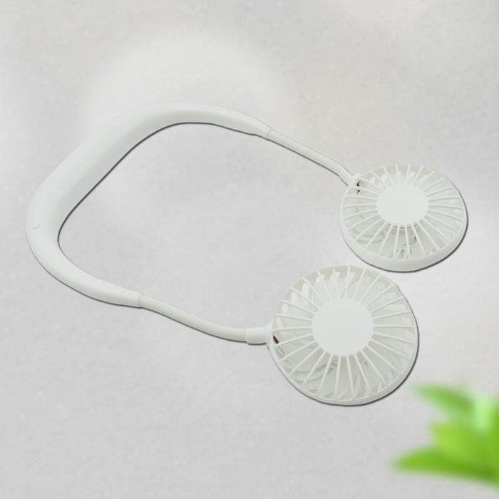 USB Rechargeable Wearable Neckband Fan view 3