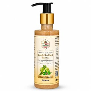 15 Herbs Hair Strengthening Shampoo with Conditioner 210 ml | Sulphate & Paraben Free | Fresh Radiant Roots Formula