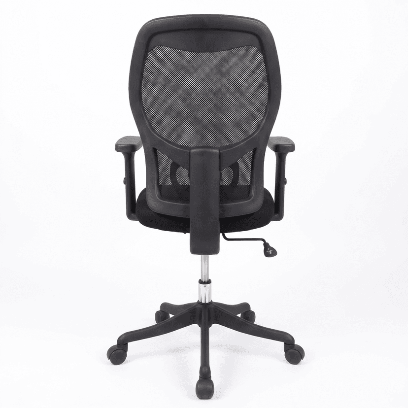 Ergonomic Mesh Back Office Chair - Black view 3