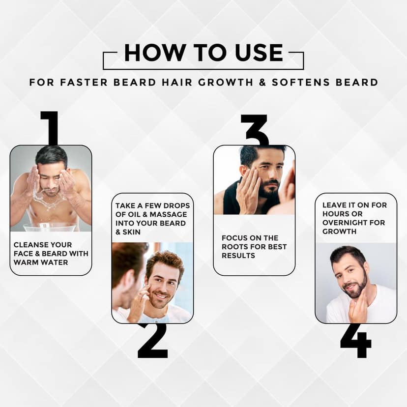 BRAVADO B-Gro Beard Growth Oil | Boost Thicker & Faster Beard Growth | Nourishing & Natural | Strengthens Uneven & Patchy Beard | Non-Sticky & Chemical-Free | Beard Care, Beard Thickening | 30ml view 4