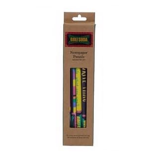 Goli Soda Upcycled Multicolor Newspaper Pencils (Pack Of 5)