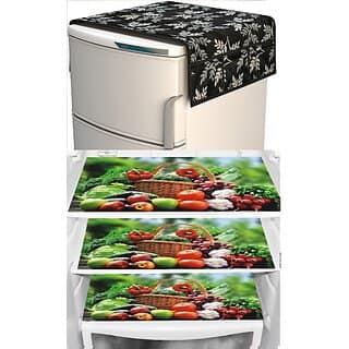 REVEXO Refrigerator Cover (Width: 20 cm, Multicolor)