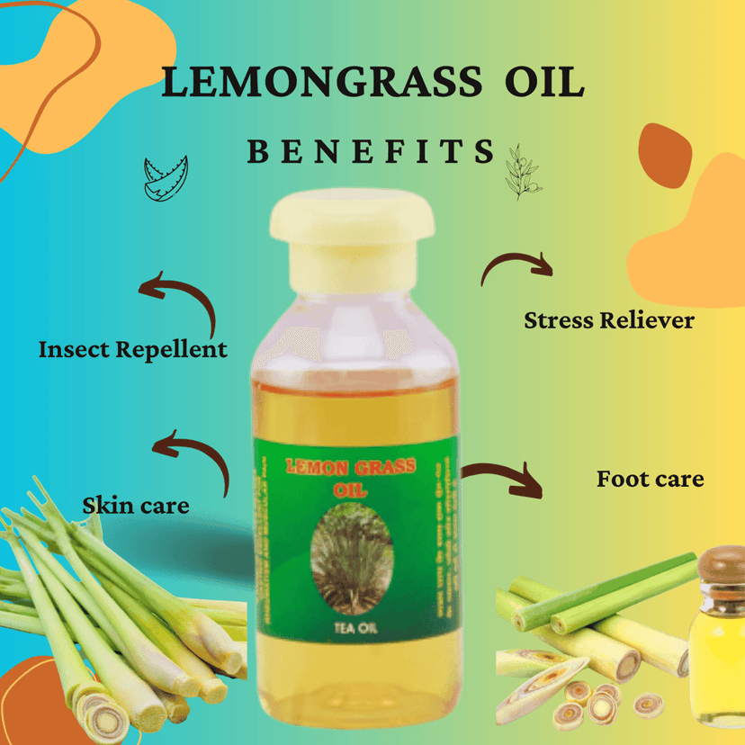 Premium Lemongrass Essential Oil - 100% Pure Extract for Aromatherapy and Wellness view 3