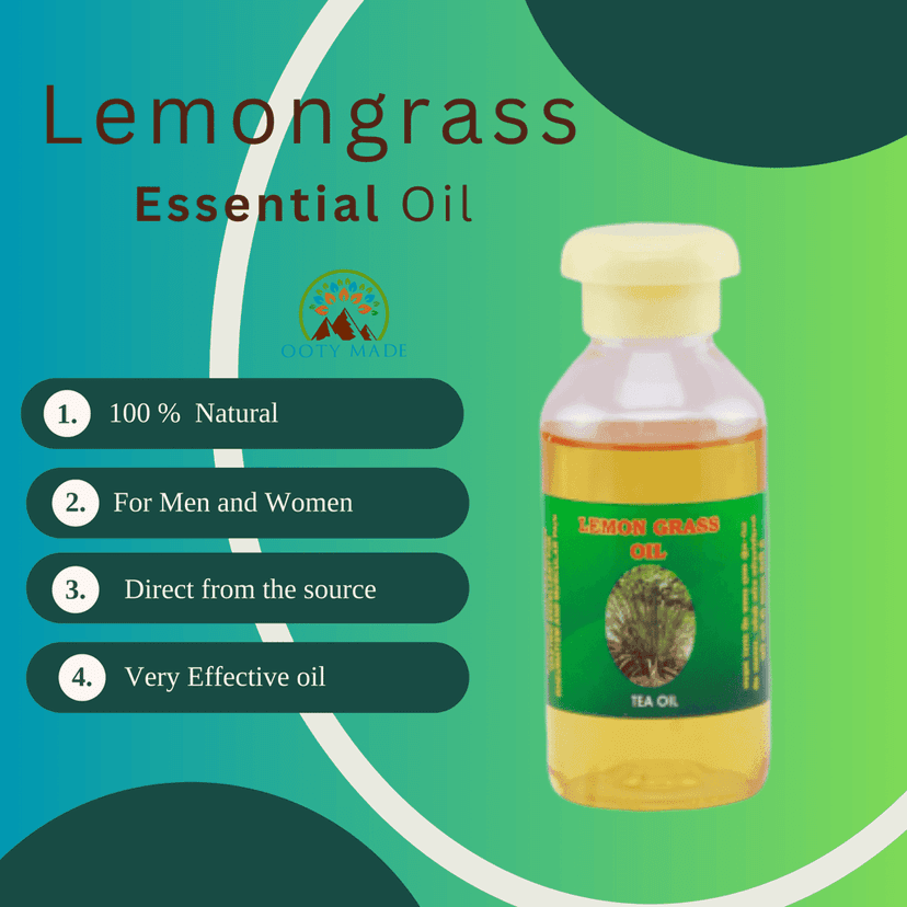 Premium Lemongrass Essential Oil - 100% Pure Extract for Aromatherapy and Wellness view 5
