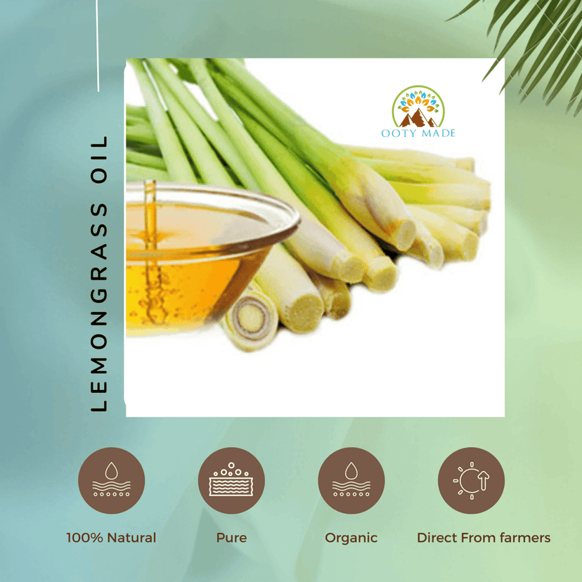 Premium Lemongrass Essential Oil - 100% Pure Extract for Aromatherapy and Wellness view 7