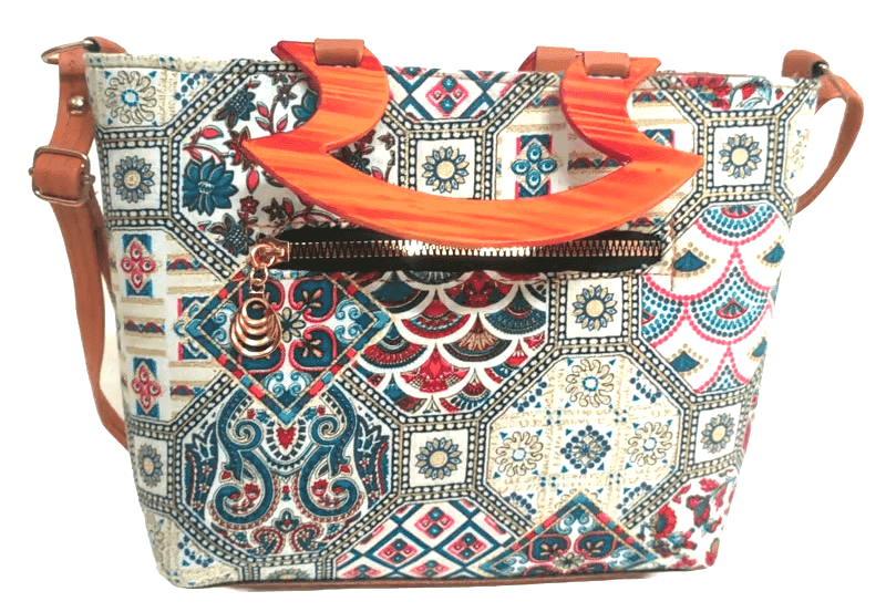 Women's Handbag with Wooden Handle view 3