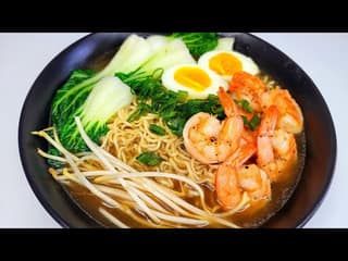 Grilled prawn ramen