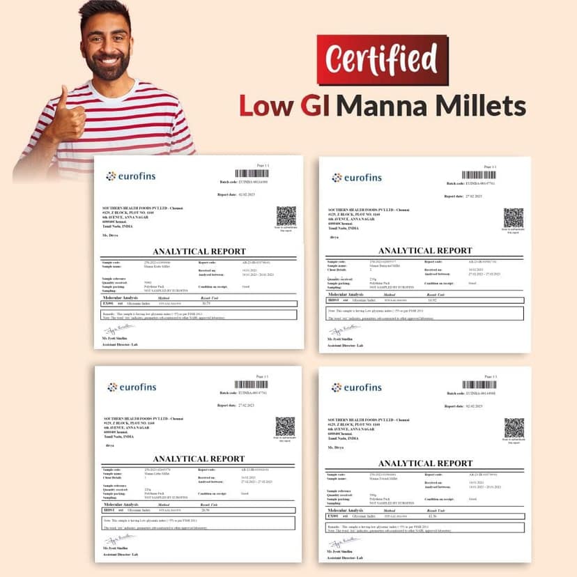 Manna Kodo Millet (Unpolished) | Kodri | Natural Grains 1kg (500g x 2 Packs) - (Kodra/Varagu/Arikelu/Hark/Varigu) | Native Low GI Millet Rice | High Protein & 100% More Fibre than Rice view 3