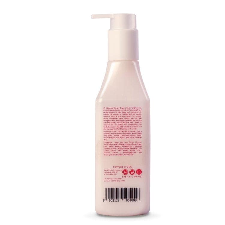 Organic Onion Conditioner | Infused with Essential Oils & Aloe Vera | Controls Hair Fall & Strengthens Hair | Sulfate-Free, Paraben-Free | 250ml view 2
