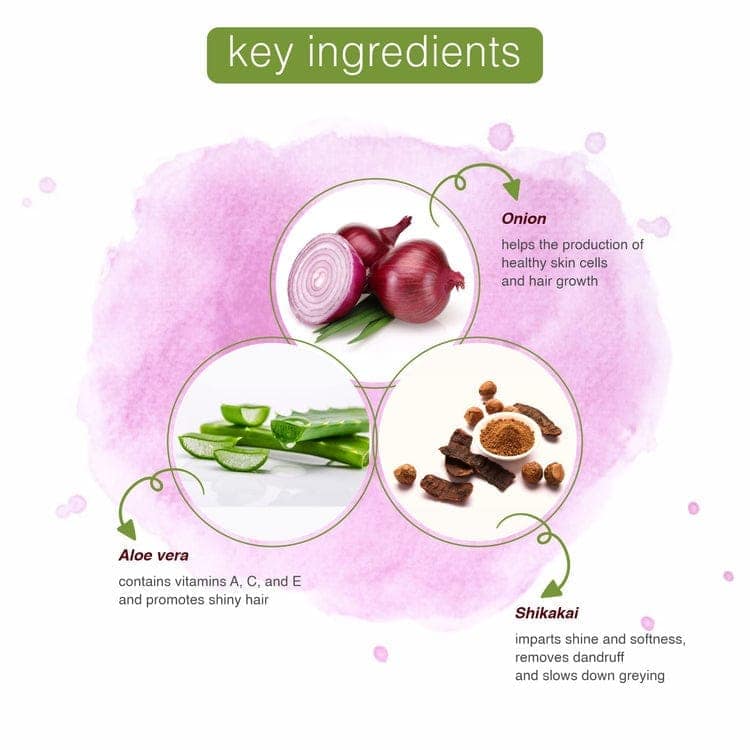 Organic Onion Conditioner | Infused with Essential Oils & Aloe Vera | Controls Hair Fall & Strengthens Hair | Sulfate-Free, Paraben-Free | 250ml view 3