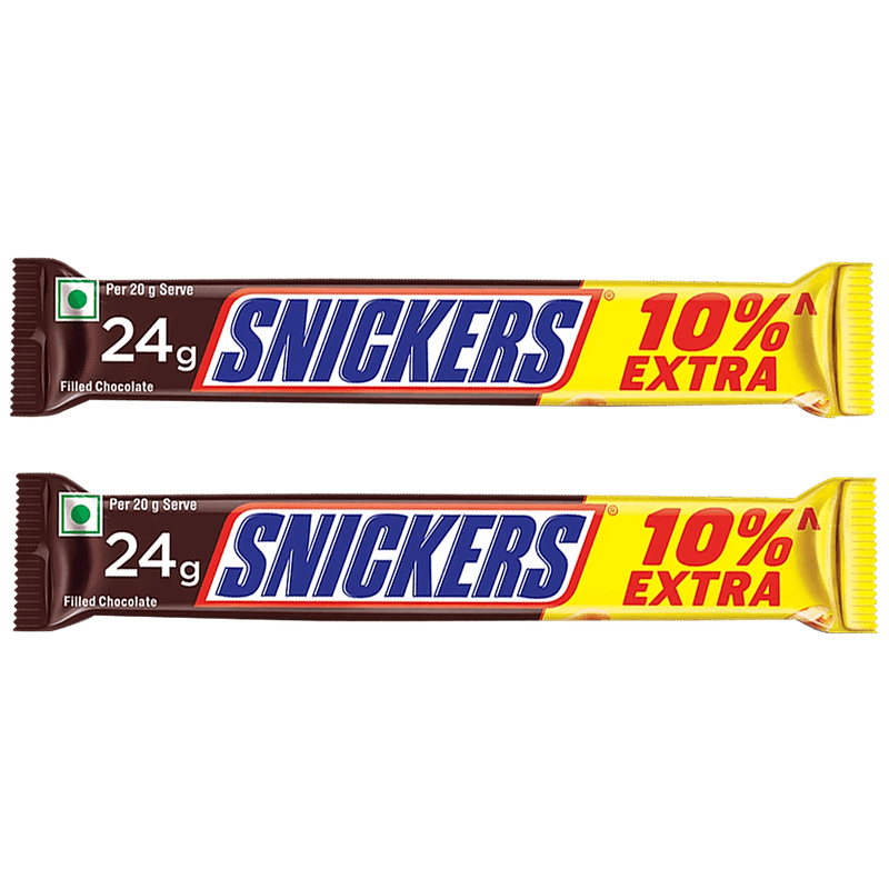 Snickers Peanut Filled Chocolate Bar, 22 G Pouch view 2