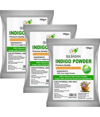Lovelook Pure Organic Indigo Powder Organic Henna 100 g Pack of 3